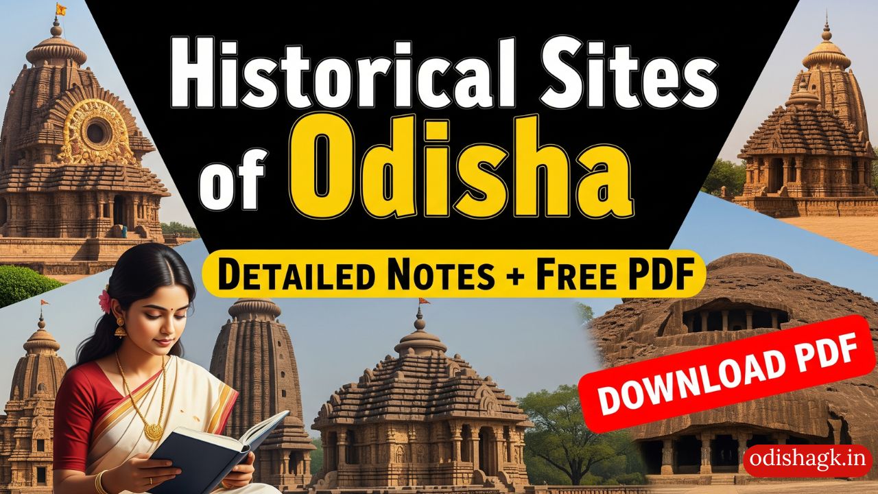 20 Important Historical Sites in Odisha - Details Notes With PDF