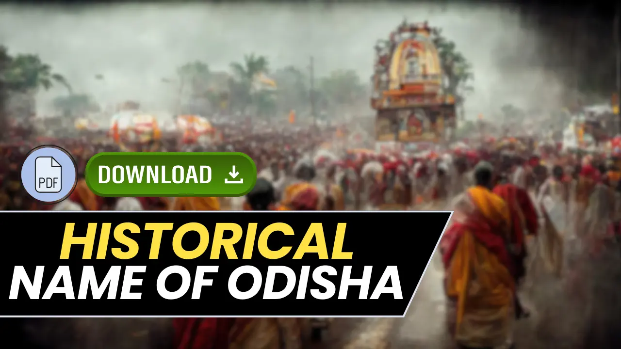 Historical Name Of Odisha