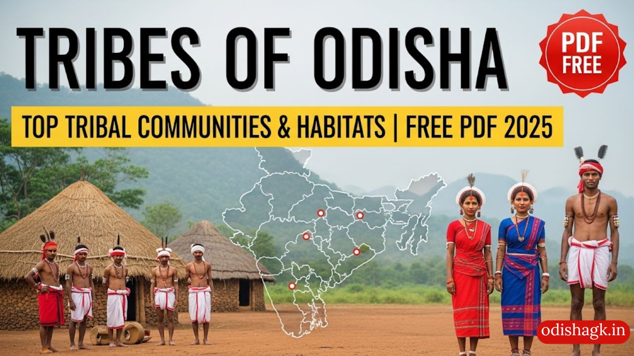Tribes Of Odisha Main tribal communities and habitats of Odisha PDF Download 2025 Free