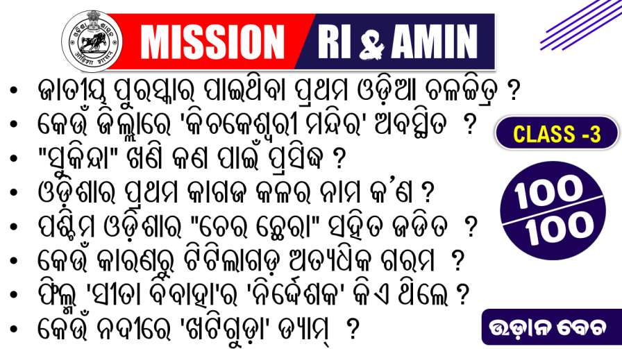 Odisha General Knowledge PDF Download