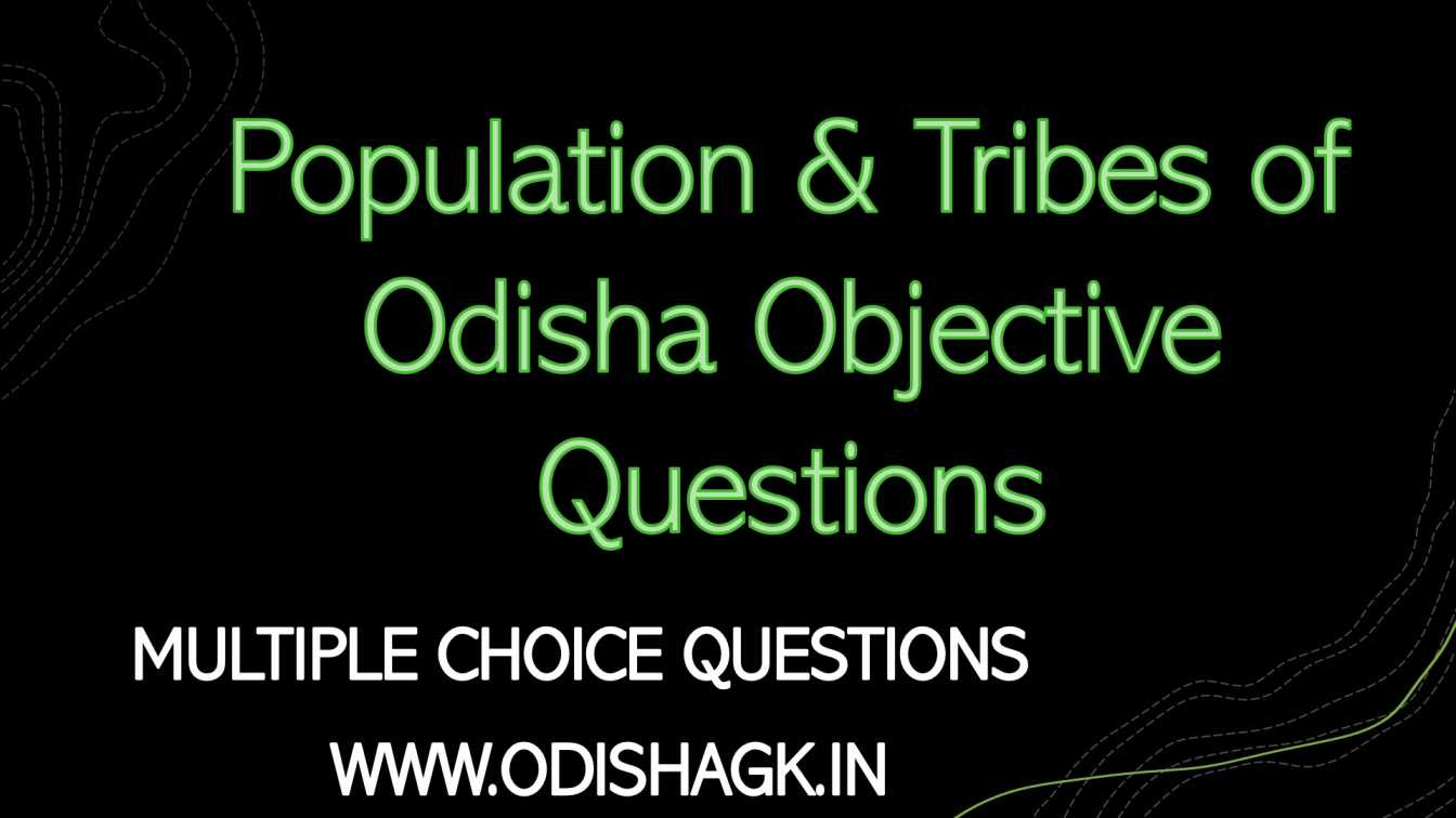 Population and Tribes of Odisha